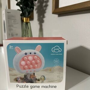 Pink Puzzle Game Machine for Kids
